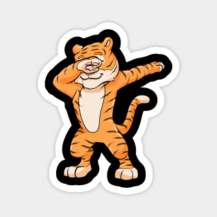 Tiger at Hip Hop Dance Dab Magnet