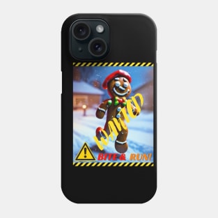 Wanted Gingerbread Man Phone Case