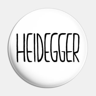 German Philosopher, Martin Heidegger Pin