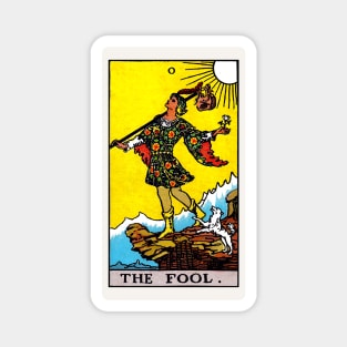 Card #0 - The Fool - Rider Waite Smith Tarot Magnet