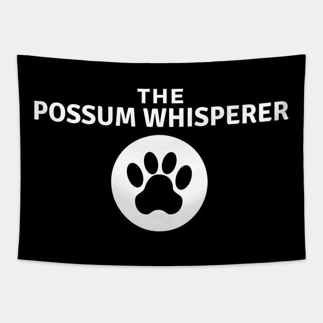 Possum Marsupial Animal Cute Paw Print Tapestry by Mellowdellow