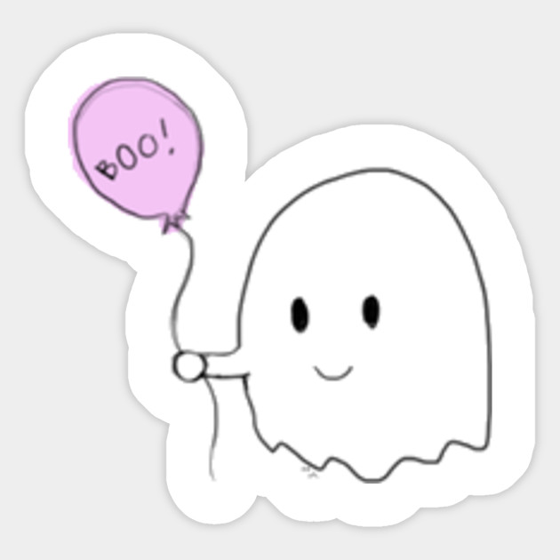 Little Boo Cute Ghost Sticker Teepublic