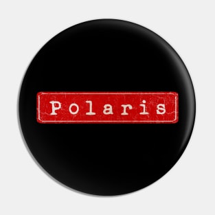 vintage retro plate Polaris Pin