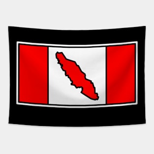 Vancouver Island - Canada Flag - Canadian Eh - Vancouver Island Tapestry