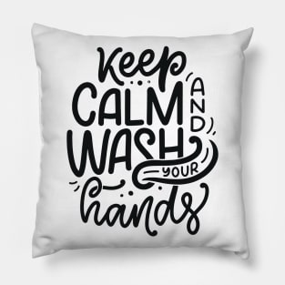 Keep Calm & Wash Your Hands | Social Distancing Pillow