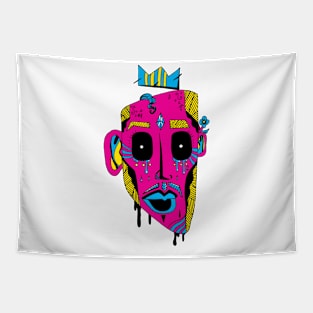 CMYK Strange King Juan Tapestry