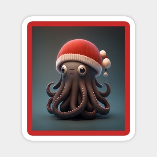 Octopus Santa Magnet