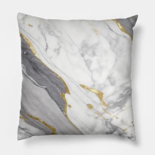 marble grey gradient Pillow