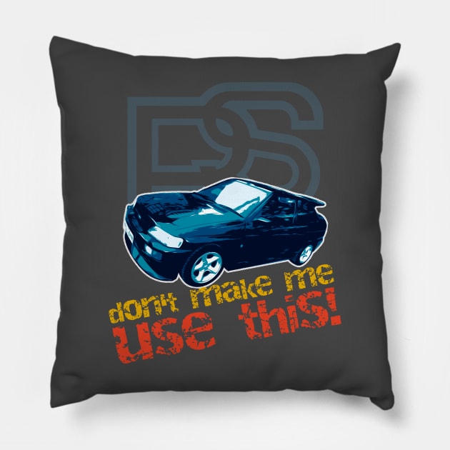 Ford Escort Cosworth Pillow by Limey_57