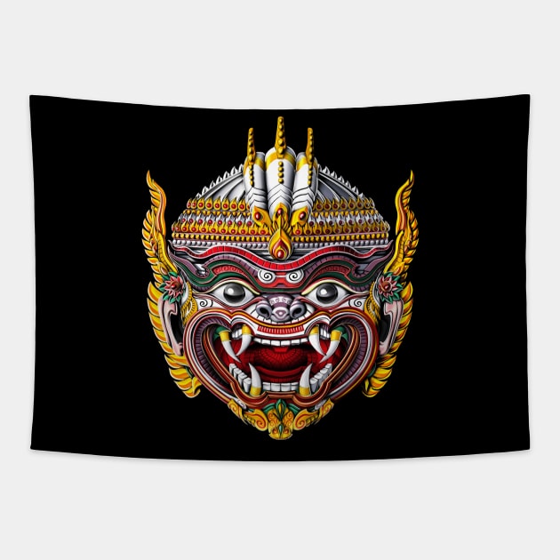 Cambodian Khmer Hanuman Dancer Tapestry by underheaven