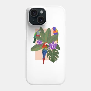 Tropical Bird Friends Phone Case