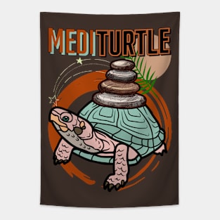 MEDITURTLE - Funny Zen Turtle Tapestry