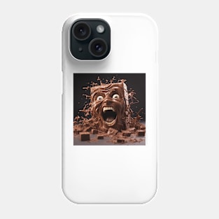 Block of Chocolate Screaming and Melting Phone Case