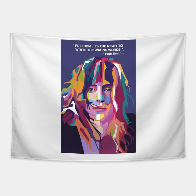 Best quotes from Patti Smith in WPAP Tapestry by smd90