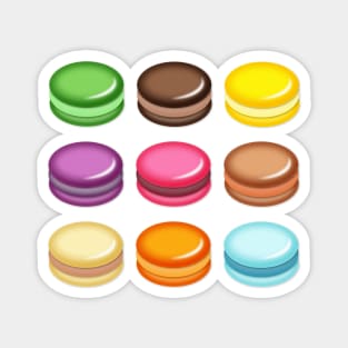 Rows and Rows of Macarons Magnet