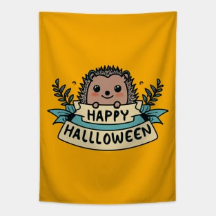 Hedgehog Halloween Tapestry