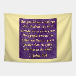 Bible Verse 1 John 4:4 Tapestry