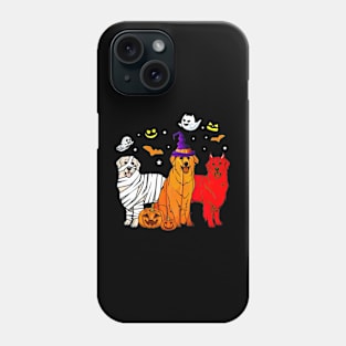 Funny Golden Retriever Mummy Witch Demon Halloween Phone Case