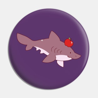 Apple Shark Pin