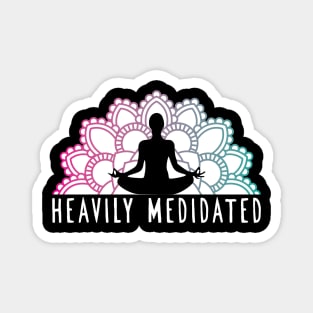 'Heavily Meditated' Cool Meditation Magnet