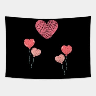 Floating Hearts Tapestry