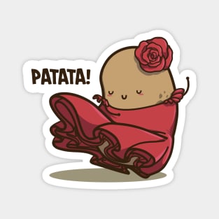 Cute Flamenco Potato Magnet