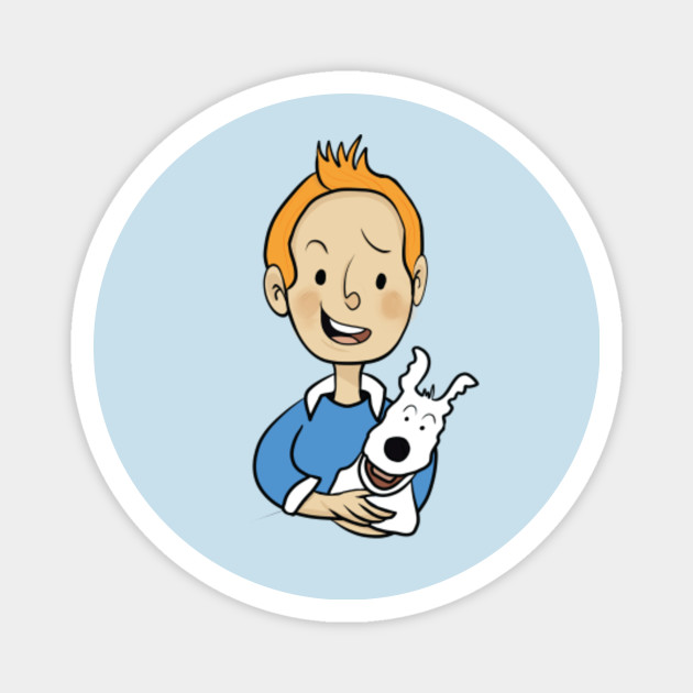 The adventures of tintin - Tintin - Magnet | TeePublic The adventures of tintin - Tintin - Magnet | TeePublic