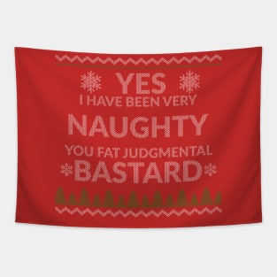 Ugly Sweater Santa Tapestry