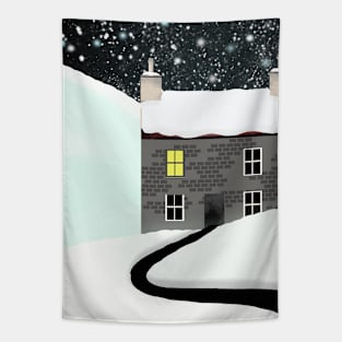 The House in the Snow Tapestry