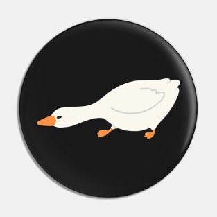 Goose on the move Pin