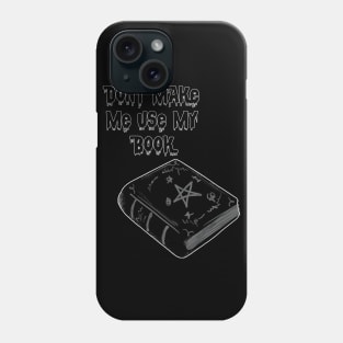 Warlock Black Magic Book Phone Case