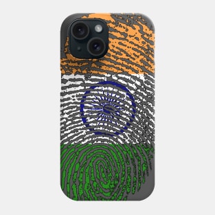 Indian Flag - India Flag - Fingerprint Phone Case