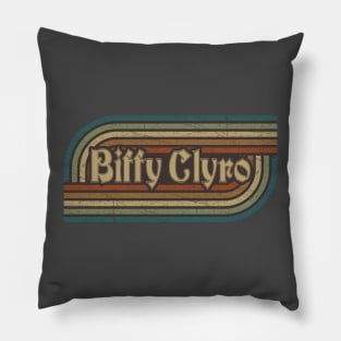 Biffy Clyro Vintage Stripes Pillow