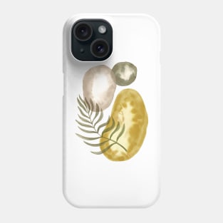 Watercolor botanical abstract Phone Case