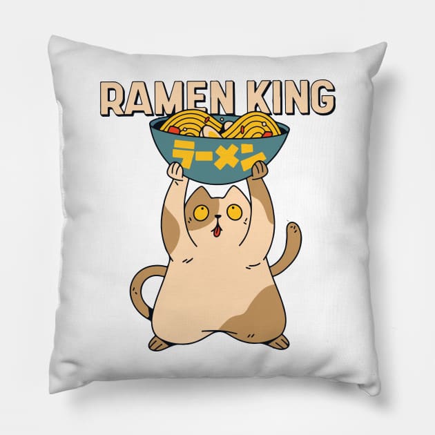 Ramen King Pillow by timegraf