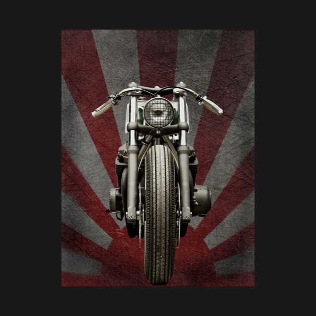 Motorcycle Sunburst Background by TripleTreeAdv