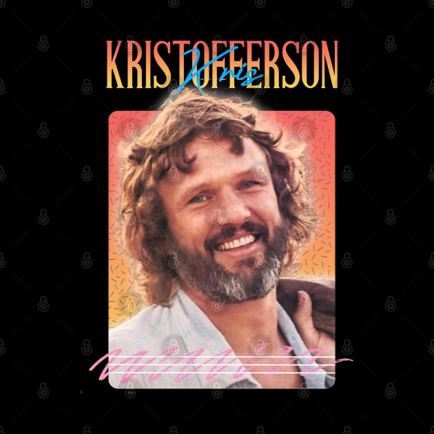 Kris Kristofferson Retro Aesthetics Fan Art by Ihkwan Art