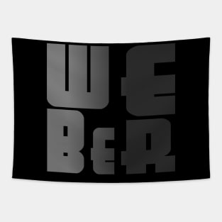 Weber, name, typography Tapestry