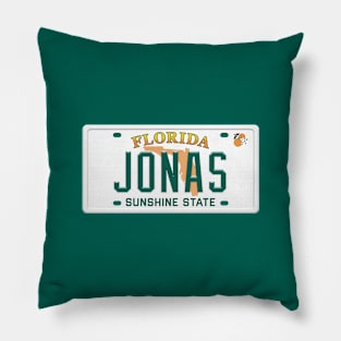 Jonas License Plate - FL Pillow