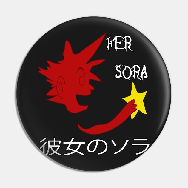 "HER SORA" Kingdom Hearts Couple Shirts Pin by AnimazingCreations