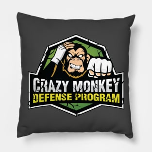 The Determined Monkey Pillow