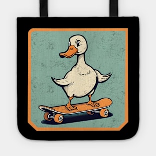 Goose on skateboard Goose Skater Tote