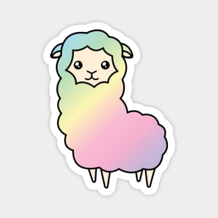 Rainbow llama Magnet