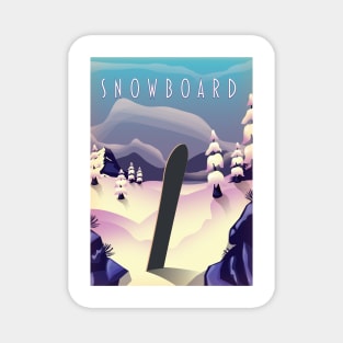 Snowboard Magnet