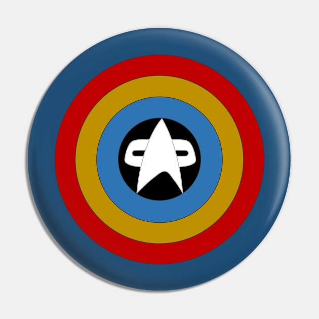 Captain Federation Shield Uniform Colors Pin by IORS