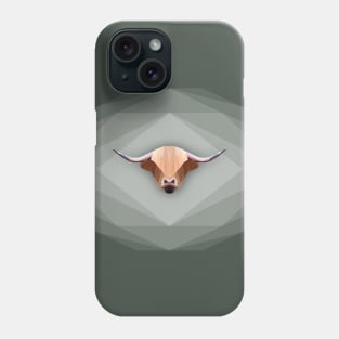 Low poly Highland Cow Phone Case