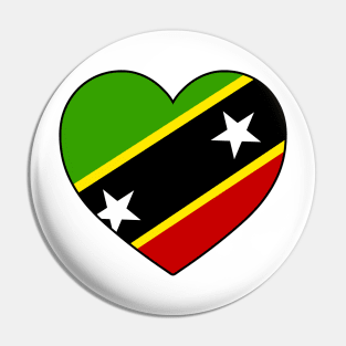 Heart - Saint Kitts and Nevis Pin