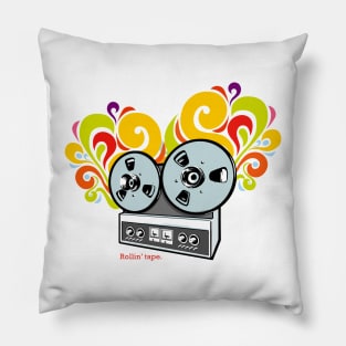 Reel to reel music explosion Pillow