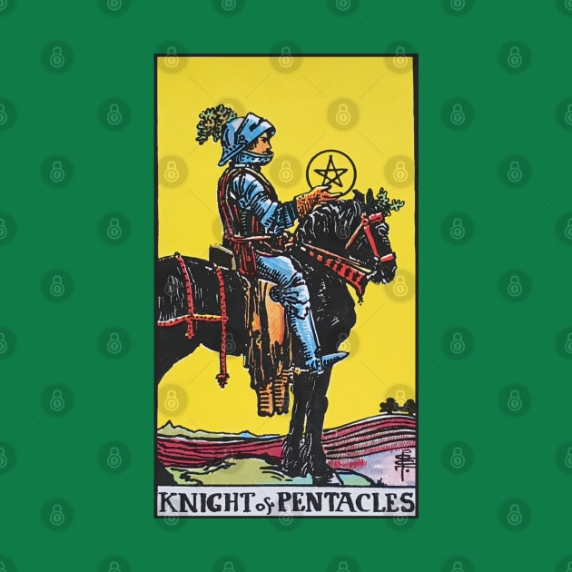 Knight of pentacles by Nate's World of Tees