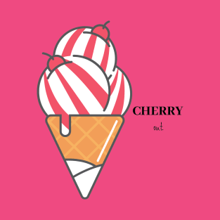 CHERRY out - ice cream T-Shirt